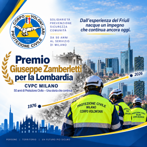 CVPC Milano riceve il Premio “Giuseppe Zamberletti per la Lombardia”